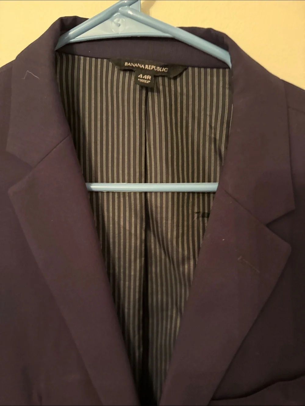 Banana Republic Men's Dark Navy Single-Breasted Blazer
